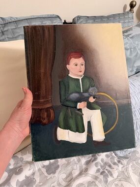 Vintage Fredrix 19th century folk art